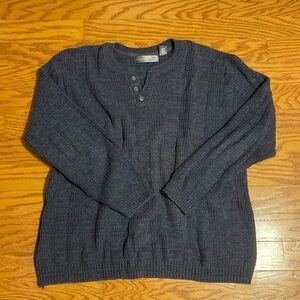 Oscar de la Renta Charcoal Crewneck Sweater